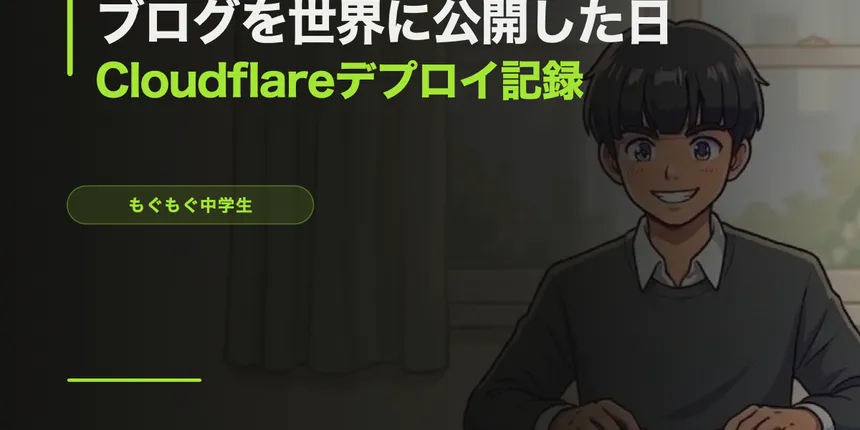 ブログを世界に公開した日 — Cloudflare Pagesデプロイ記録