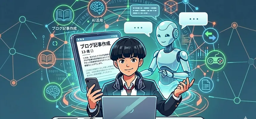 プログラミング知識ゼロの13歳が、AIと一緒にブログを1から作った話