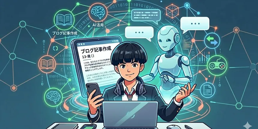 プログラミング知識ゼロの13歳が、AIと一緒にブログを1から作った話